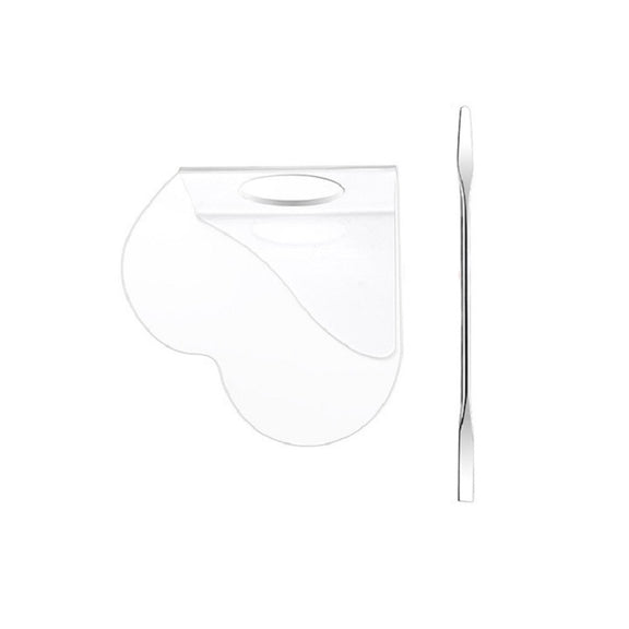 Acrylic Makeups Manicure Transparent Palette With Color Stick, Specification: Love Plate+Stick