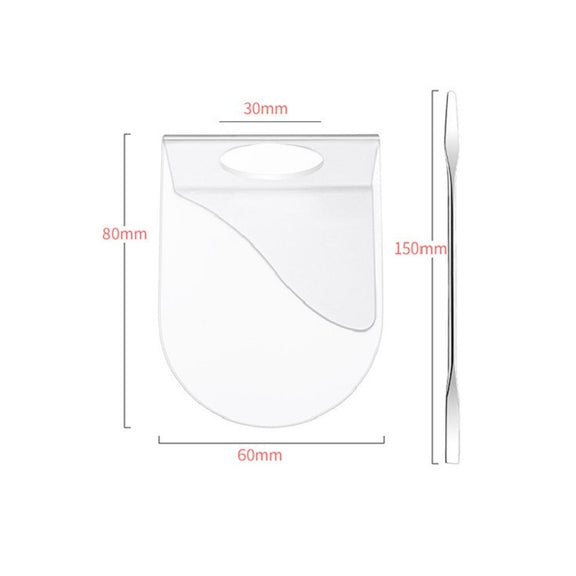 Acrylic Makeups Manicure Transparent Palette With Color Stick, Specification: Half-ring Plate+Stick