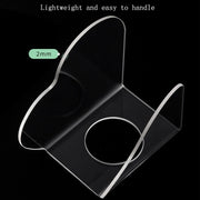 Acrylic Makeups Manicure Transparent Palette With Color Stick, Specification: Half-ring Plate+Stick