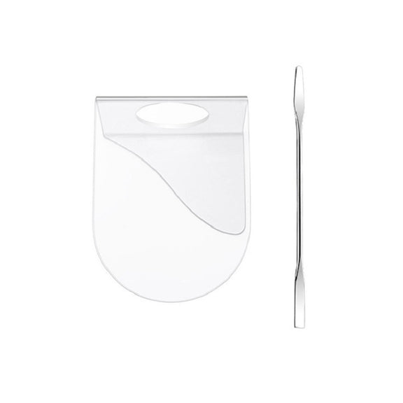 Acrylic Makeups Manicure Transparent Palette With Color Stick, Specification: Half-ring Plate+Stick