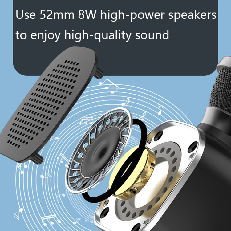 DS813 Live Wireless Bluetooth Microphone(Blue)