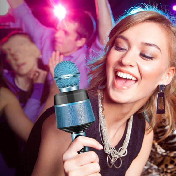 Q008 Wireless Bluetooth Live Microphone(Blue)