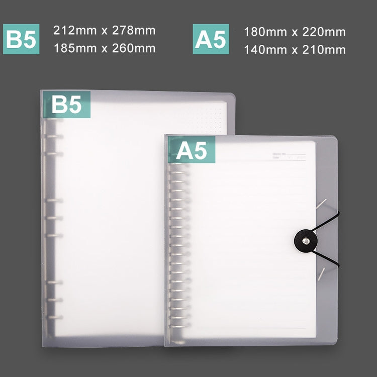 Transparent Matte PP Soft Shell Cover Hand Accountive Page, Style: A5 Point Array Core