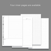 Transparent Matte PP Soft Shell Cover Hand Accountive Page, Style: A5 Point Array Core