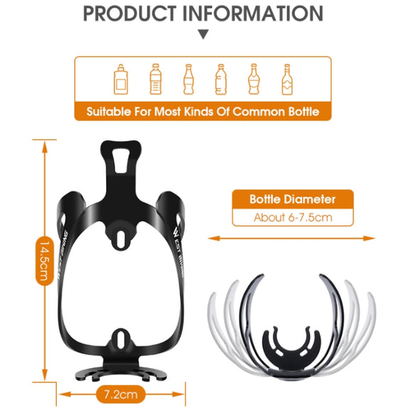 WEST BIKING Bicycle Aluminum Beverage Bottle Holder, Colour: Colorful