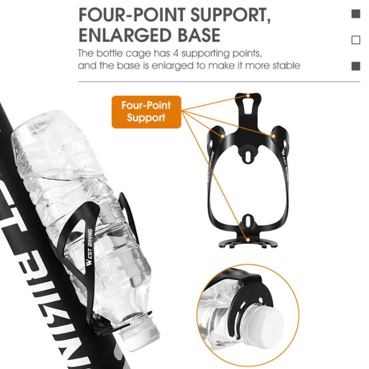 WEST BIKING Bicycle Aluminum Beverage Bottle Holder, Colour: Colorful