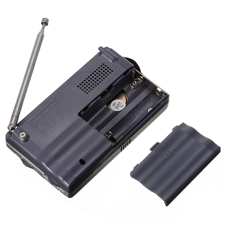 INDIN BC-R21 AM/FM Portable Radio Old Man Morning Practice Player(Silver Gray)