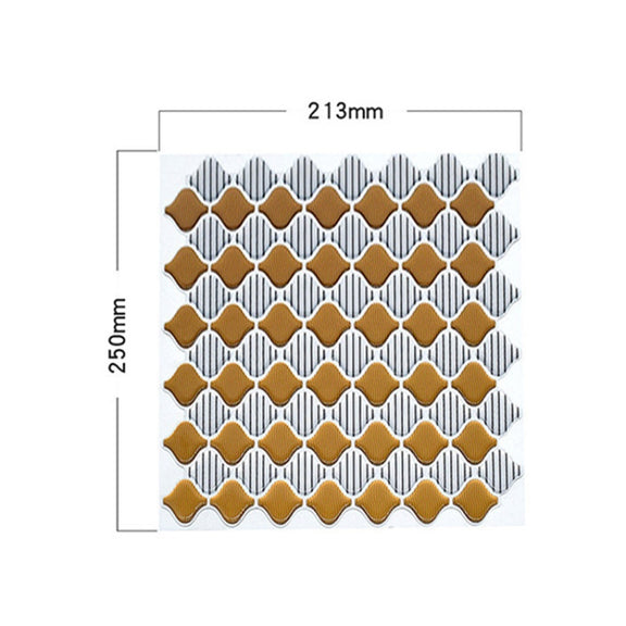 Home 3D Stereo Water-resistant Crystal Epoxy Wall Sticker(YJC0056Y)