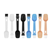 20 PCS Coffee Bean Grinder Spoon Grinder Cleaning Brush With Scale(White Handle Black Hair)