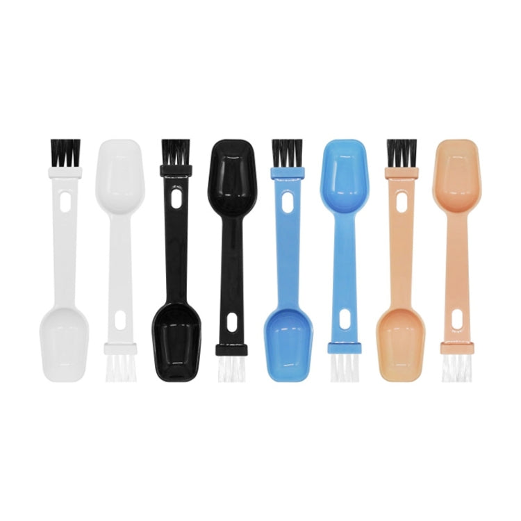 20 PCS Coffee Bean Grinder Spoon Grinder Cleaning Brush With Scale(Pink Handle Black Hair)