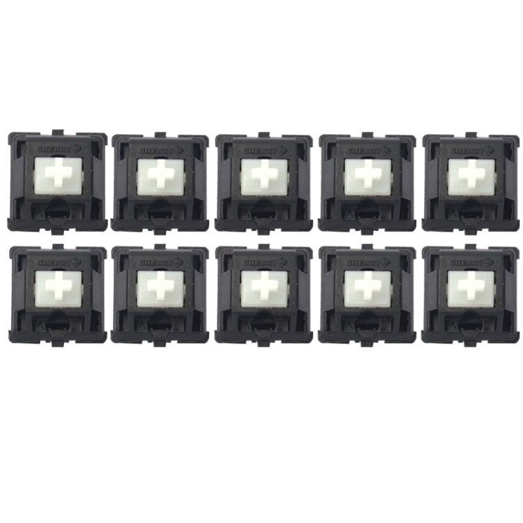 10PCS Cherry Shaft MX Switch Linear Keyboard Shaft, Color: White Shaft