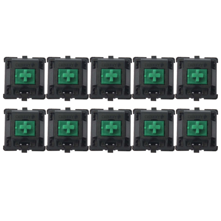 10PCS Cherry Shaft MX Switch Linear Keyboard Shaft, Color: Green Shaft