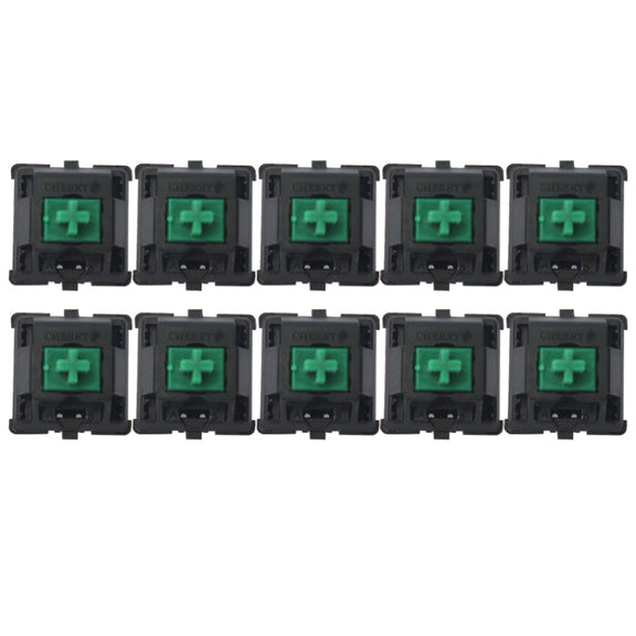 10PCS Cherry Shaft MX Switch Linear Keyboard Shaft, Color: Green Shaft