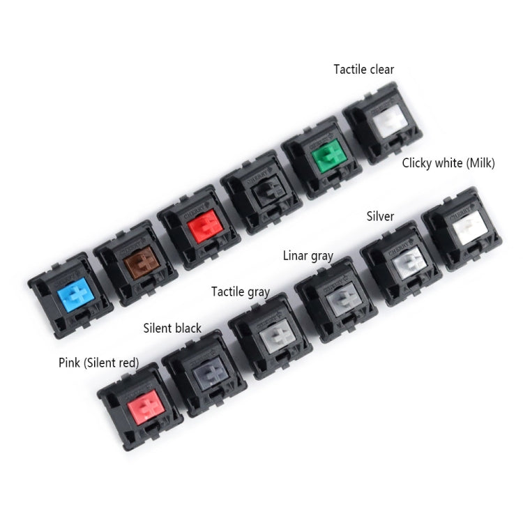 10PCS Cherry Shaft MX Switch Linear Keyboard Shaft, Color: Green Shaft