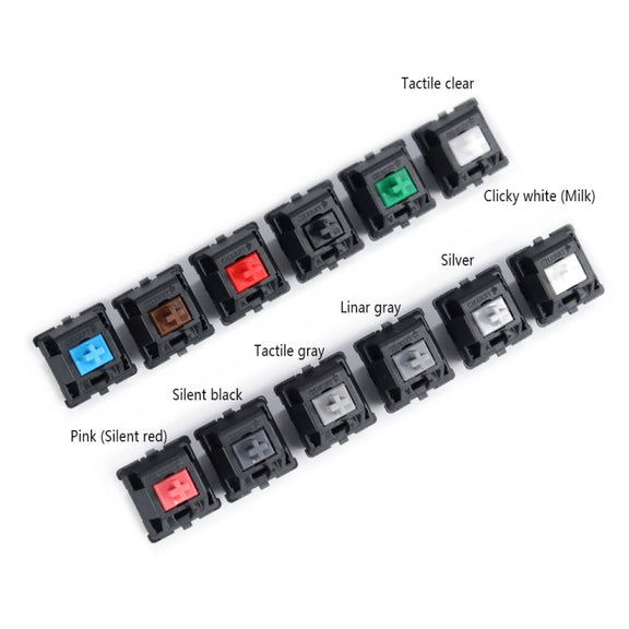 10PCS Cherry Shaft MX Switch Linear Keyboard Shaft, Color: Green Shaft