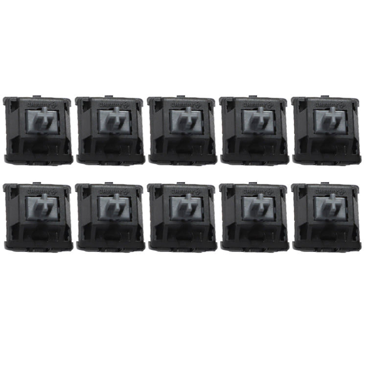10PCS Cherry Shaft MX Switch Linear Mute Keyboard Shaft, Color: Mute Black Shaft