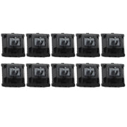 10PCS Cherry Shaft MX Switch Linear Mute Keyboard Shaft, Color: Mute Black Shaft