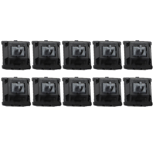 10PCS Cherry Shaft MX Switch Linear Mute Keyboard Shaft, Color: Mute Black Shaft