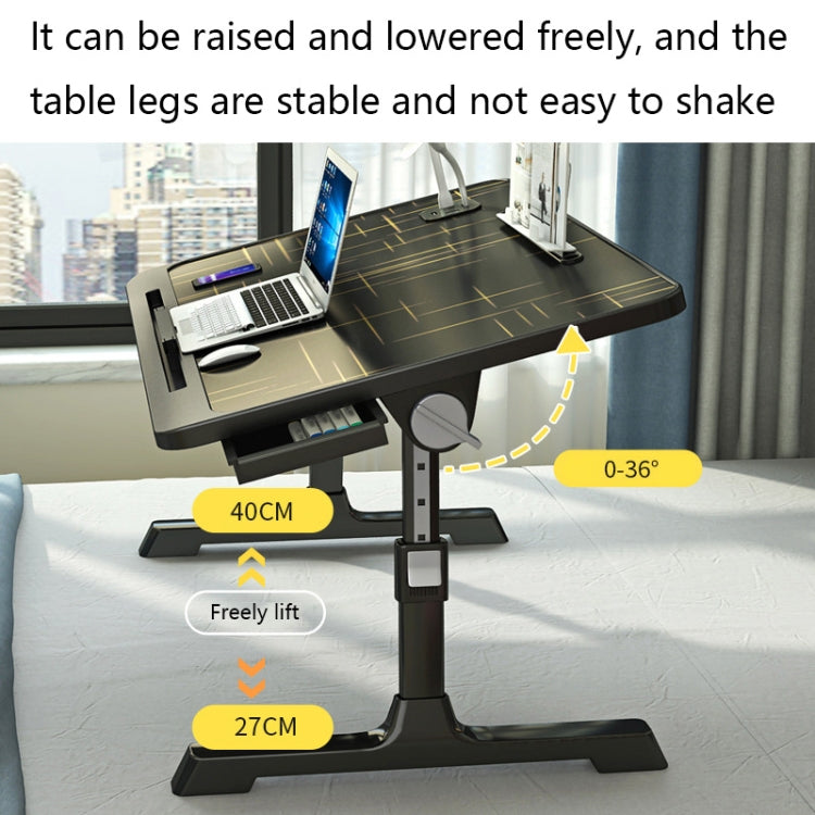 N6 Liftable and Foldable Bed Computer Desk, Style: Drawer Type