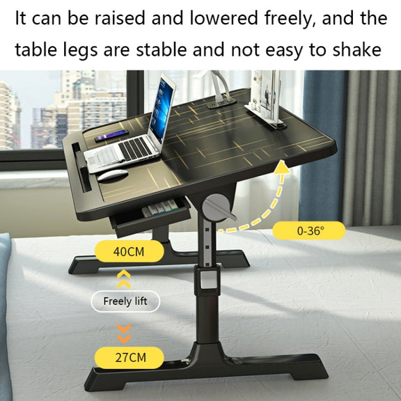 N6 Liftable and Foldable Bed Computer Desk, Style: Drawer Type