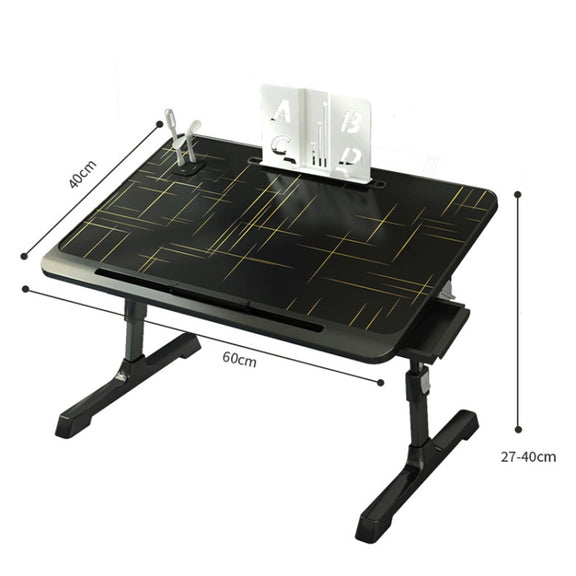 N6 Liftable and Foldable Bed Computer Desk, Style: Drawer+Shelf+USB