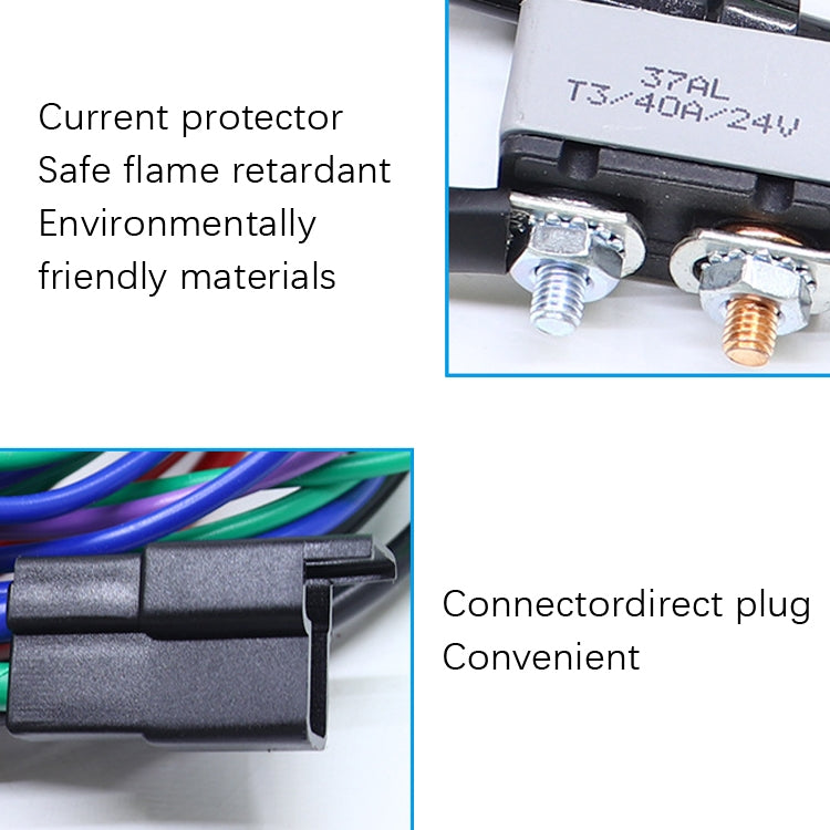 7014G Marine Harness Insertion Plate Tilt Flattening Device Harness Suitable For CMC / TH, Rated voltage: 24V