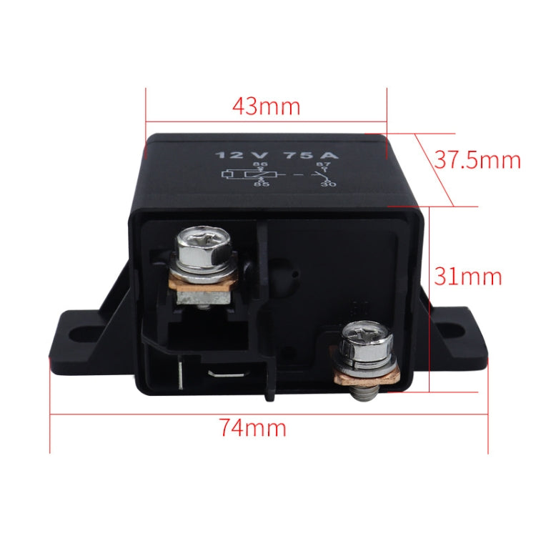 75A 12V24V 033200250 Forklift Relay Excavator Start Relay, Rated voltage: 12V