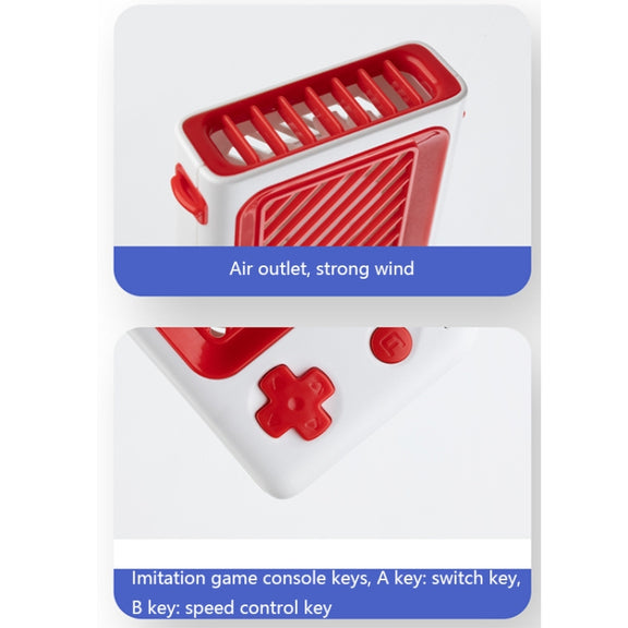 PROFAN XH008 USB Hanging Game Console Shape Fan with Bracket, Style: Building Blocks (White)