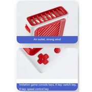 PROFAN XH008 USB Hanging Game Console Shape Fan with Bracket, Style: Building Blocks (Blue)