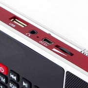 L-288AM  Bluetooth Dual Speaker Radio MP3 Player Support TF Card/U Disk with LED Display(Gold)