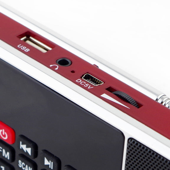 L-288AM  Bluetooth Dual Speaker Radio MP3 Player Support TF Card/U Disk with LED Display(Gold)