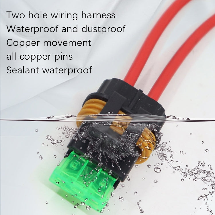 Car Slice Fuse Holder Water-resistant Fuse Box Tape Line Fuse Box(Insurance Box With No.12 Cable)