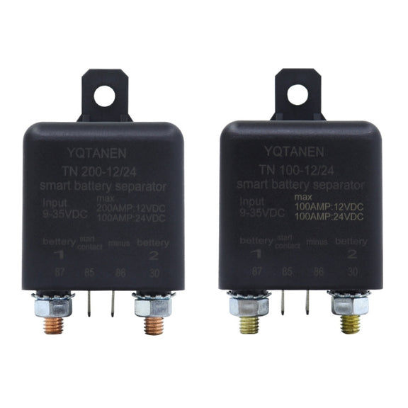 YQTANEN Small Volume Wide Voltage Dual Battery Isolator, Current: 100A