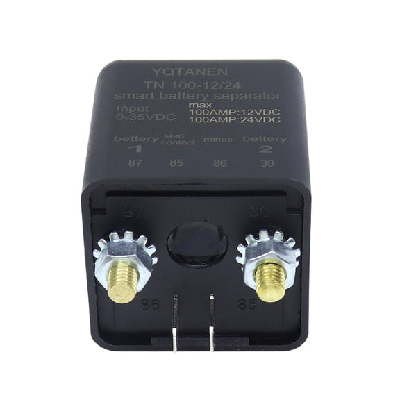 YQTANEN Small Volume Wide Voltage Dual Battery Isolator, Current: 100A