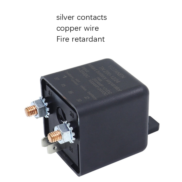 YQTANEN Small Volume Wide Voltage Dual Battery Isolator, Current: 100A
