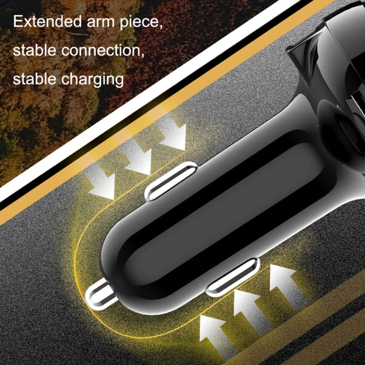 BT09 Car Bluetooth MP3 Digital Display Dual USB Charger(Black)