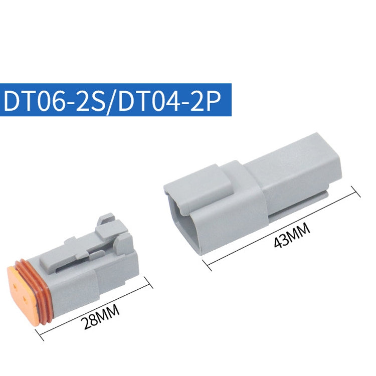 4 PCS DT04-2P / DT06-2S With Copper Car Water-resistant Connector Conductive Connection Terminal