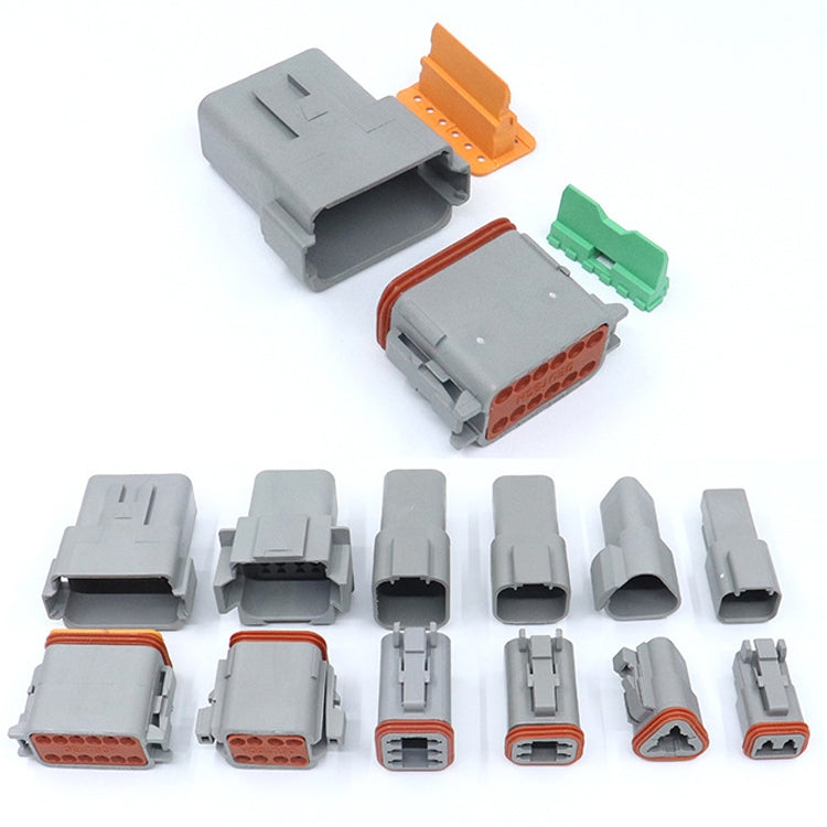 4 PCS DT04-2P / DT06-2S With Copper Car Water-resistant Connector Conductive Connection Terminal