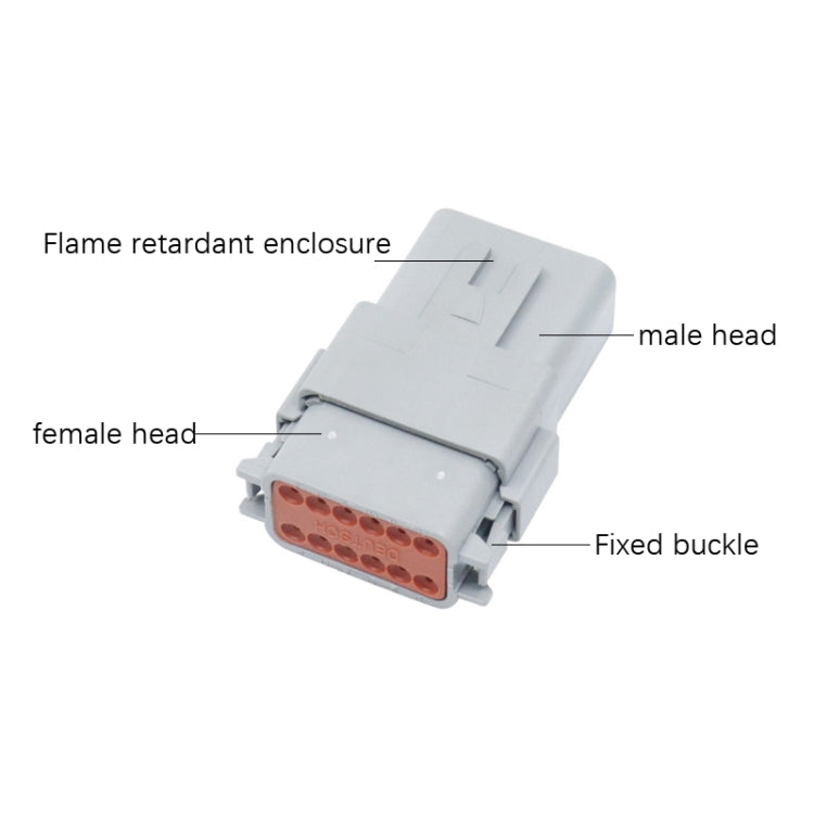 4 PCS DT04-2P / DT06-2S With Copper Car Water-resistant Connector Conductive Connection Terminal