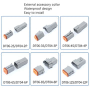 4 PCS DT04-2P / DT06-2S With Copper Car Water-resistant Connector Conductive Connection Terminal