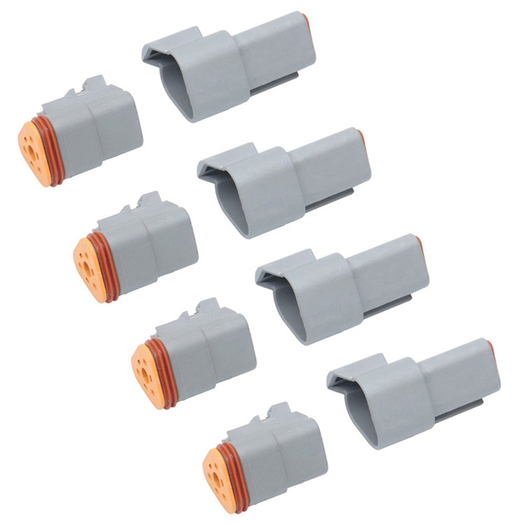 4 PCS DT04-3P / DT06-3S With Copper Car Water-resistant Connector Conductive Connection Terminal