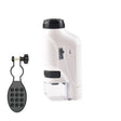 Children Handheld Portable Laboratory Equipment Microscope Toys, Colour: Lite + Bracket (White) - free shipping - PMC TechLife - Order now!