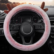 Antler Thick Plush Steering Wheel Cover, Style: O Type (Pink) - Steering Wheel Accessories by PMC TechLife | Online Shopping South Africa | PMC TechLife | Buy Now Pay Later Mobicred