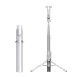 Desktop Multi-Function Live 1.3m Tripod Portable Integrated Bluetooth Selfie Rod(White Silver) - Selfie Sticks by PMC TechLife | Online Shopping South Africa | PMC TechLife | Buy Now Pay Later Mobicred