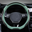 Leather Carbon Fiber Stitching Car Steering Wheel Set, Diameter: 38cm(Black Blue D Shape) - Steering Wheel Accessories by PMC TechLife | Online Shopping South Africa | PMC TechLife | Buy Now Pay Later Mobicred