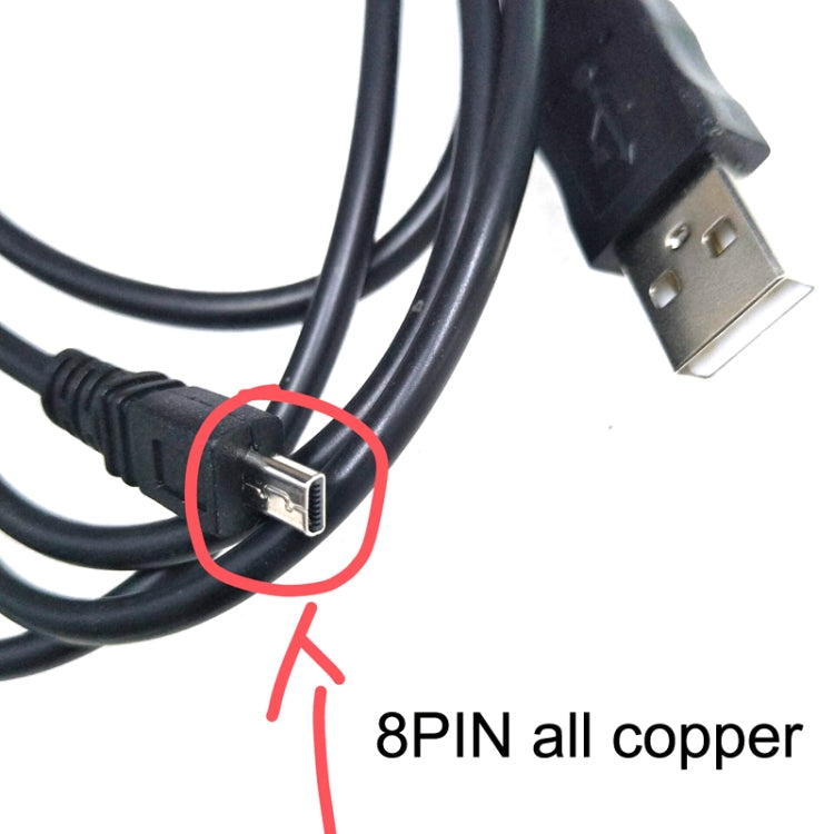 20 PCS 8Pin SLR Camera Cable USB Data Cable For Nikon UC-E6, Length: 1m With Magnetic Ring