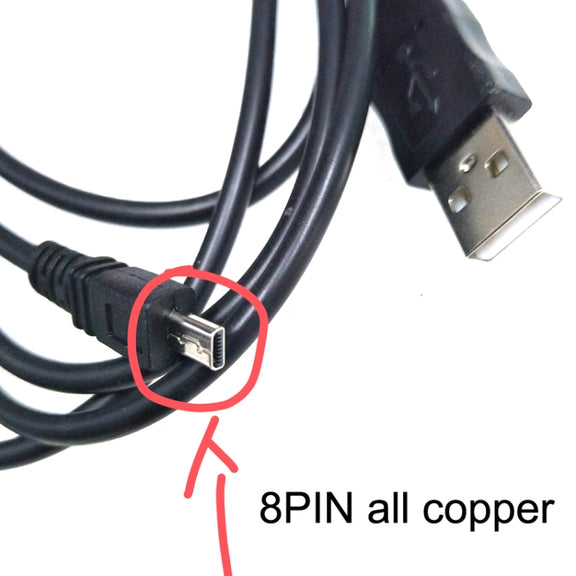20 PCS 8Pin SLR Camera Cable USB Data Cable For Nikon UC-E6, Length: 1.5m With Magnetic Ring