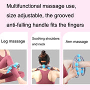 Eight Round Yoga Training Roller Ring-Shaped Leg Massager(Purple)