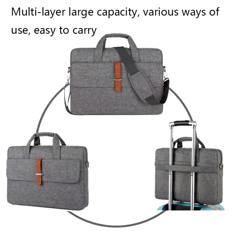 Multifunctional Wear-resistant Shoulder Handheld Laptop Bag, Size: 17