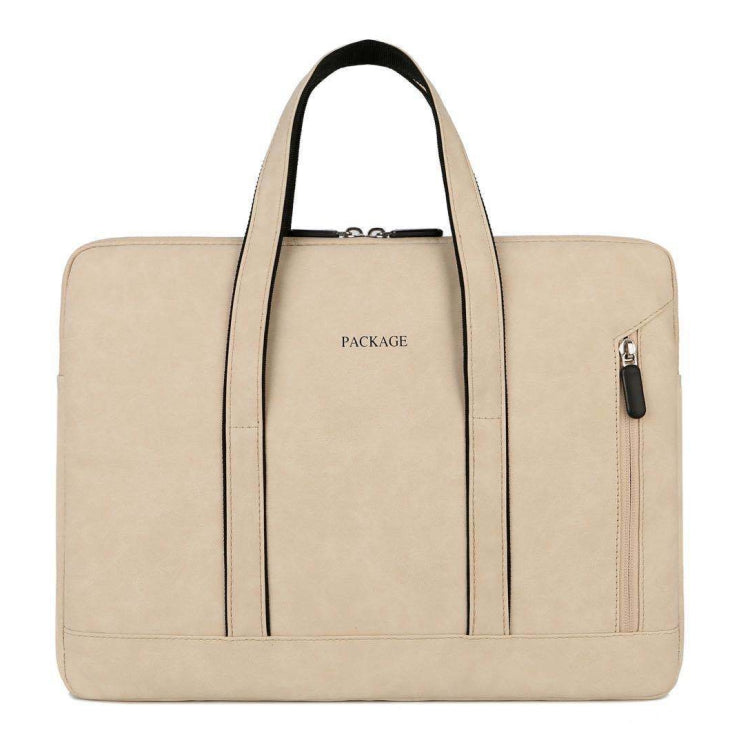 Q5 PU Water-resistant and Wear-resistant Laptop Liner Bag, Size: 13 / 13.3 inch(Khaki)